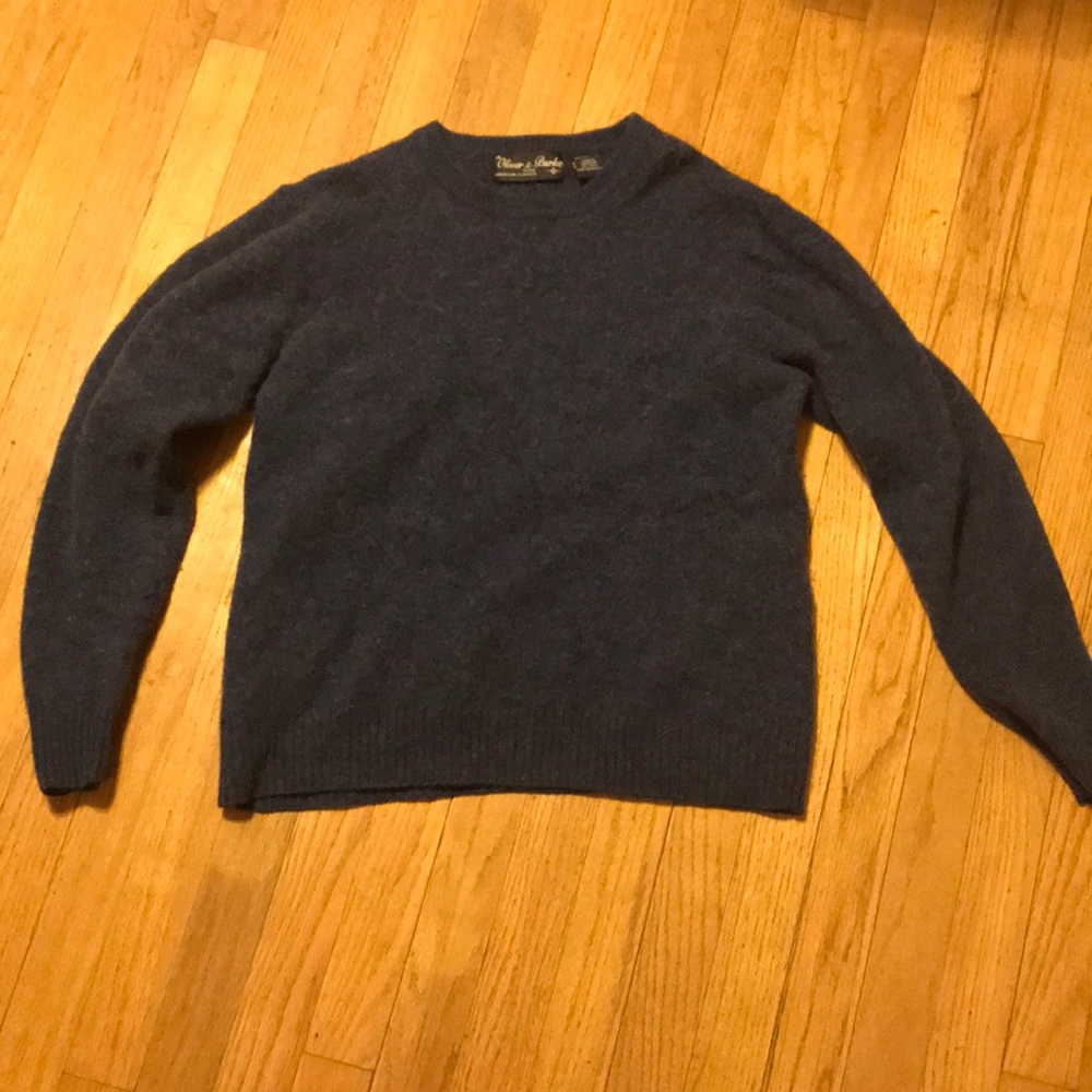 Blue wool sweater